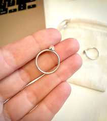 Peach Moonstone Stacking Ring