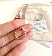 Tiny Amazonite Stacking Ring
