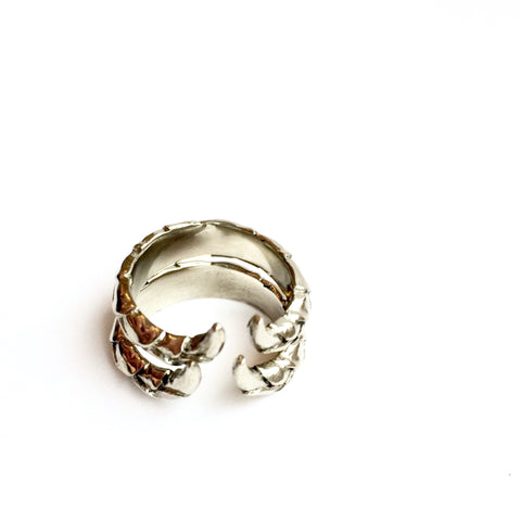 Double Snakes Tail Ring